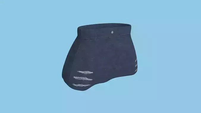 Jeans Modern Skirt - Female Character Fashion Design Low-poly 3D model Jeans Modern Skirt - Female Character Fashion Design Low-poly 3D model