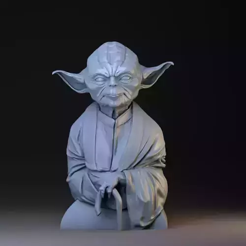 YODA bust STL