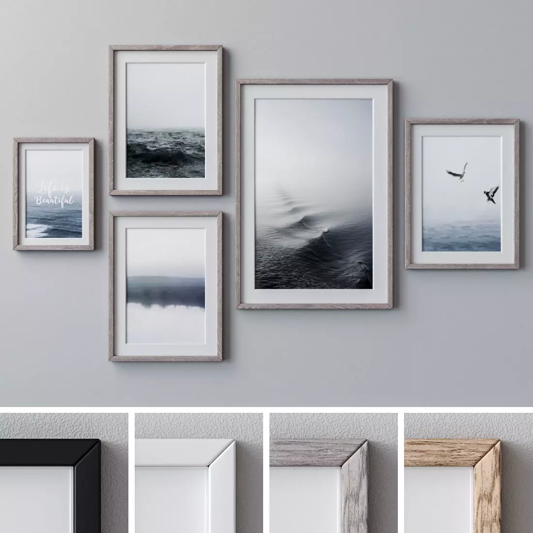 Photo Frames Set  264 3D model_0