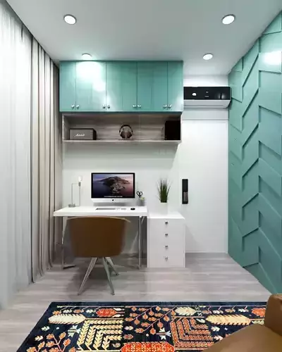 Small Office Home Office SOHO  3D Model Siap Render