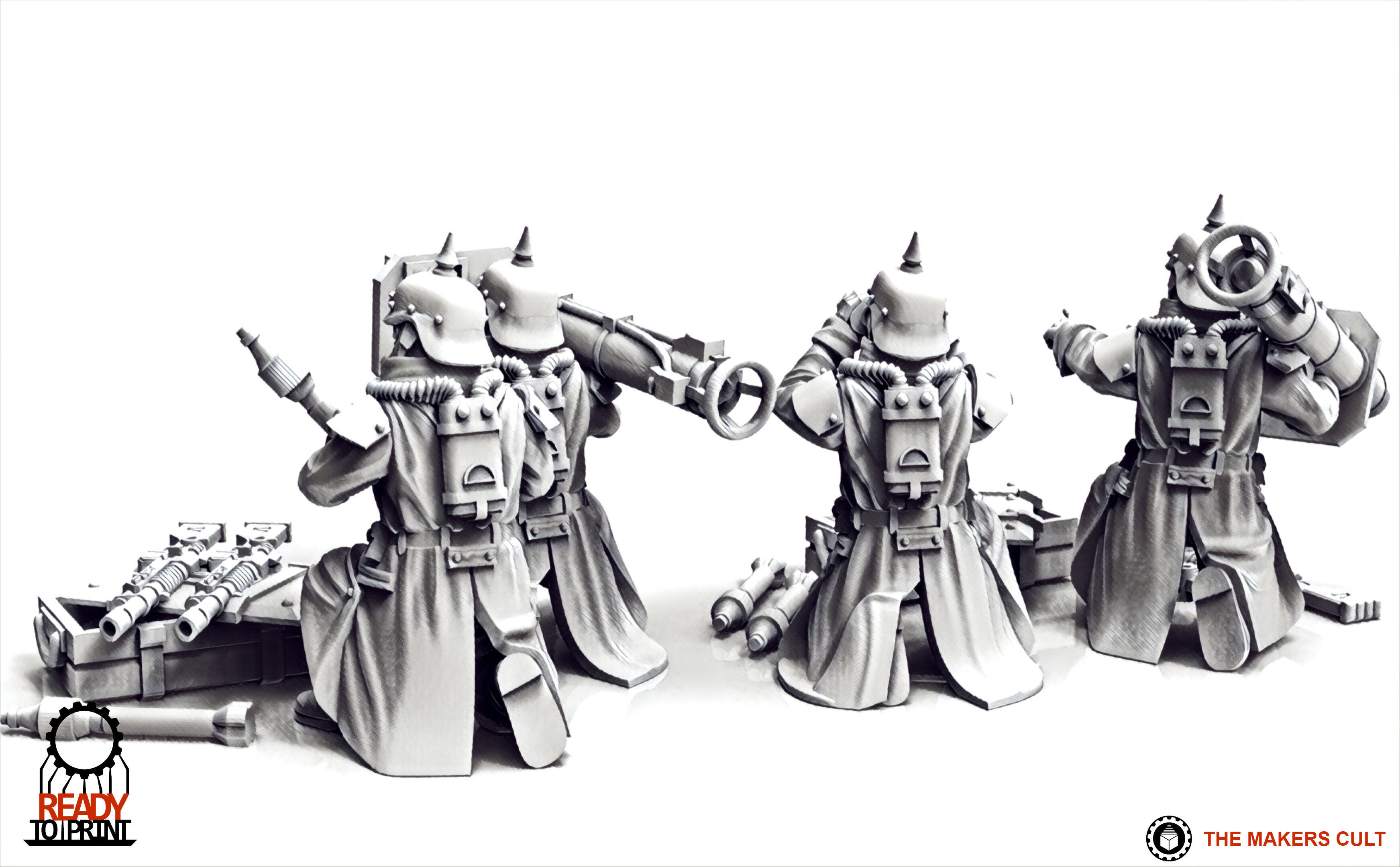 Valour Korps - Heavy Weapon Teams Set 2 3D print model_22
