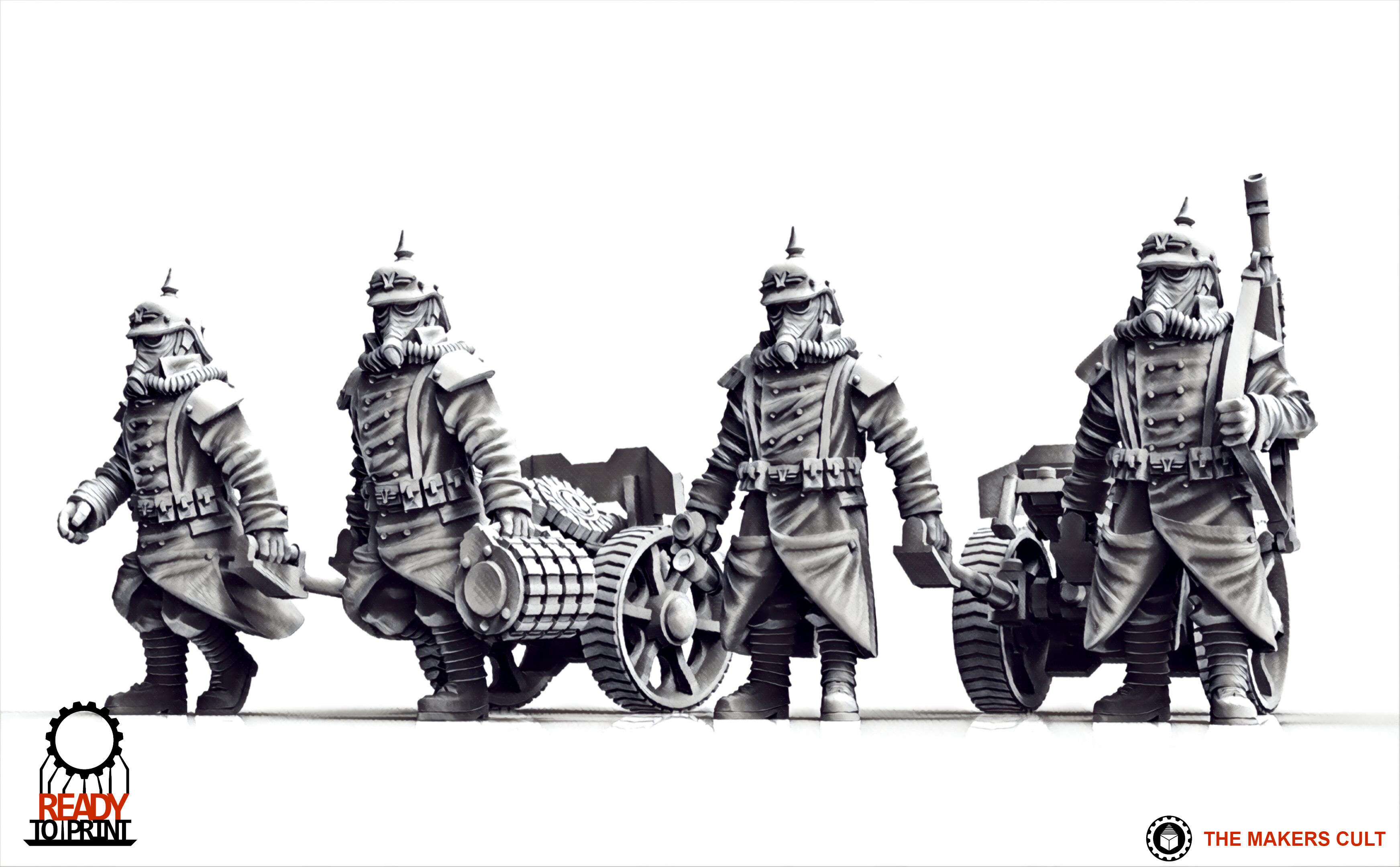 Valour Korps - Heavy Weapon Teams Set 2 3D print model_24