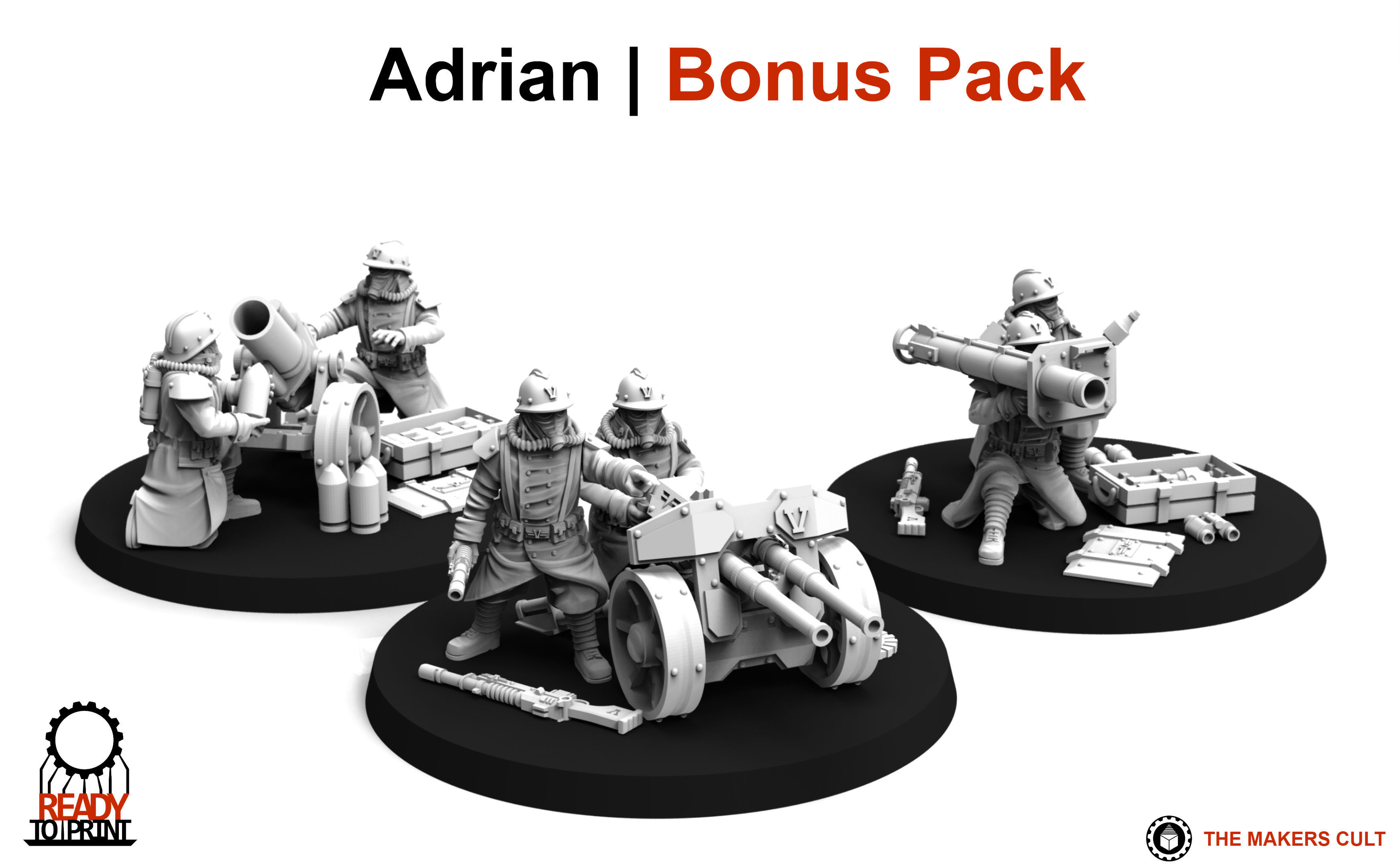 Valour Korps - Heavy Weapon Teams Set 2 3D print model_2