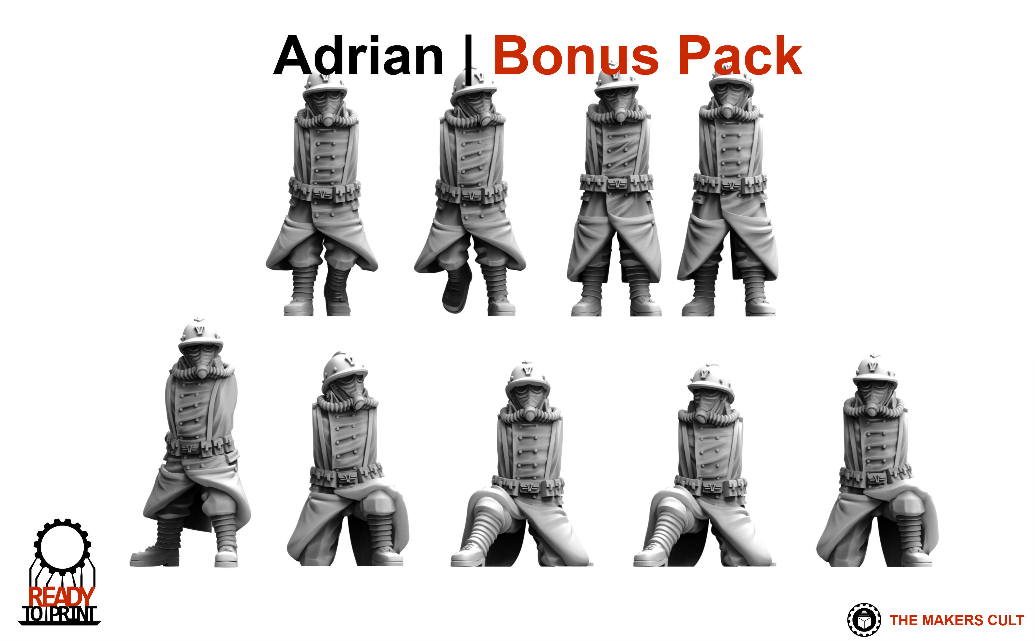 Valour Korps - Heavy Weapon Teams Set 2 3D print model_4