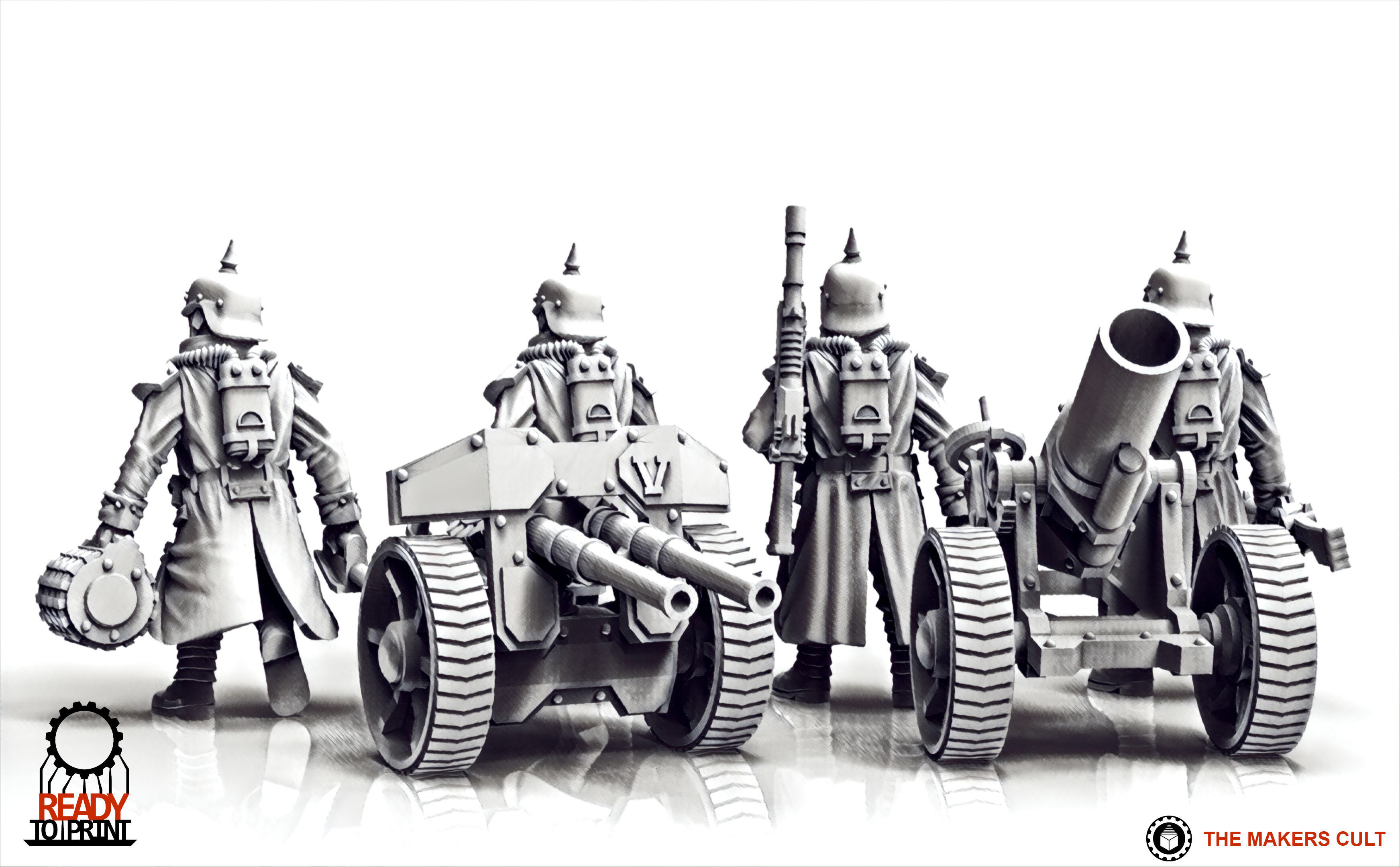 Valour Korps - Heavy Weapon Teams Set 2 3D print model_25