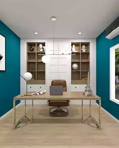 Small Office 3D Model Ready to Render
