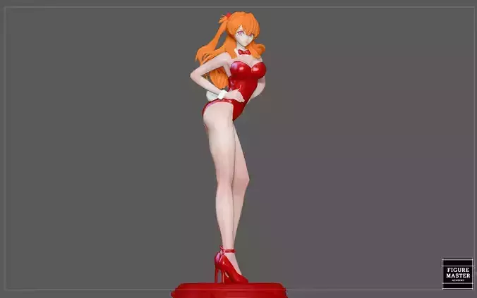 ASUKA LANGLEY BUNNY EVANGELION ANIME GIRL CHARACTER