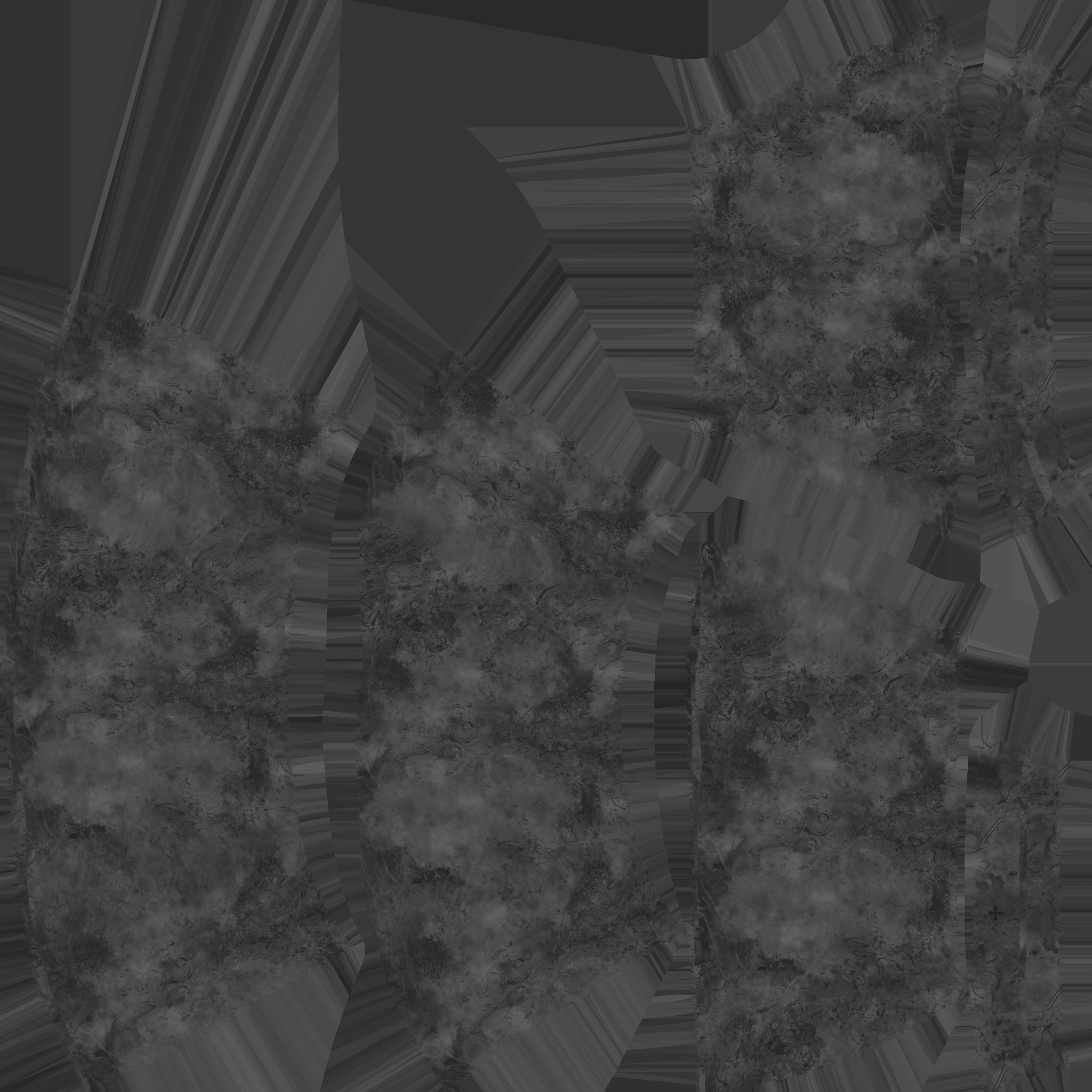 Black Gothic Skirt - Female Character Fashion Design Low-poly 3D model_11