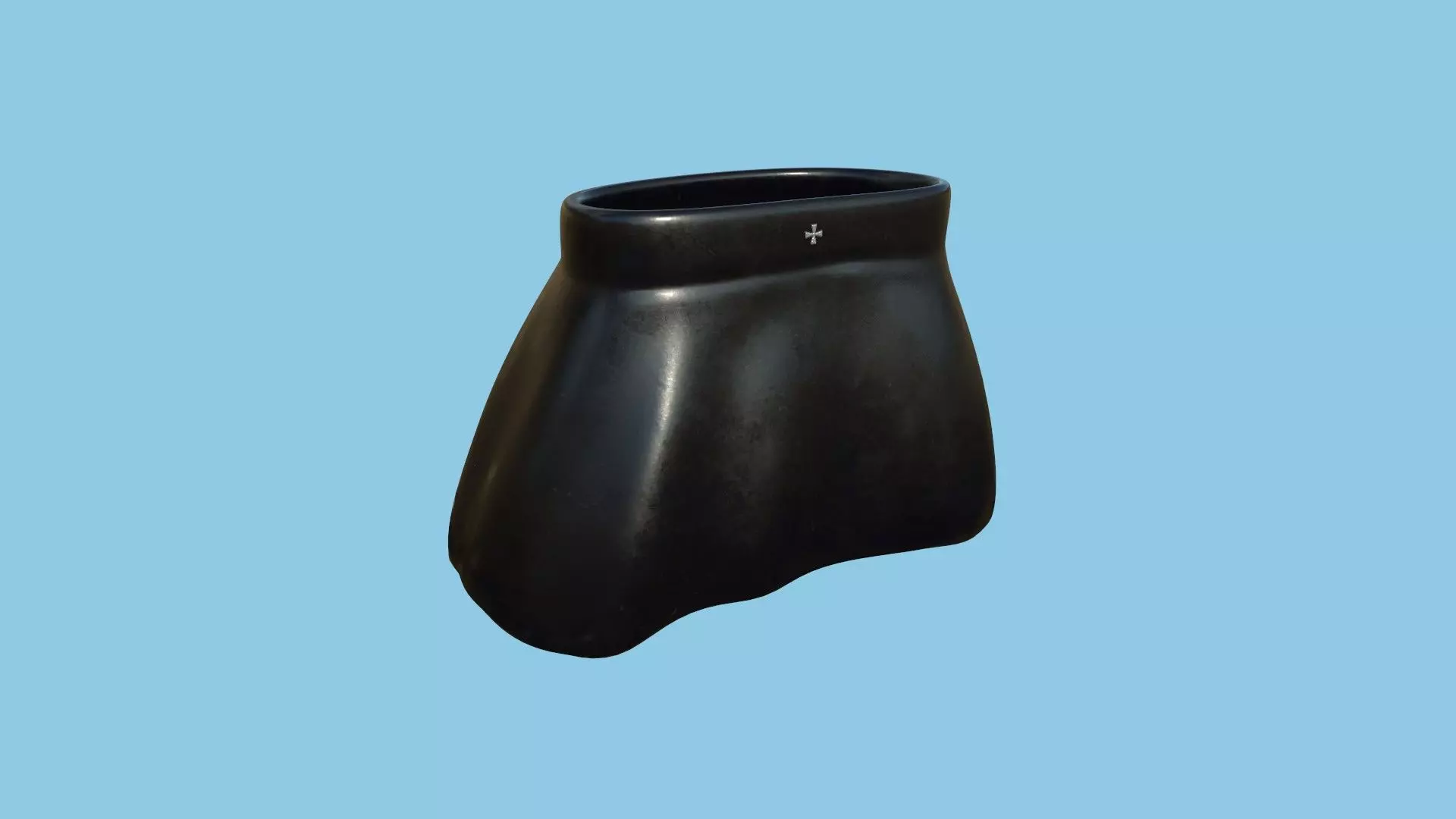 Black Gothic Skirt - Female Character Fashion Design Low-poly 3D model_0