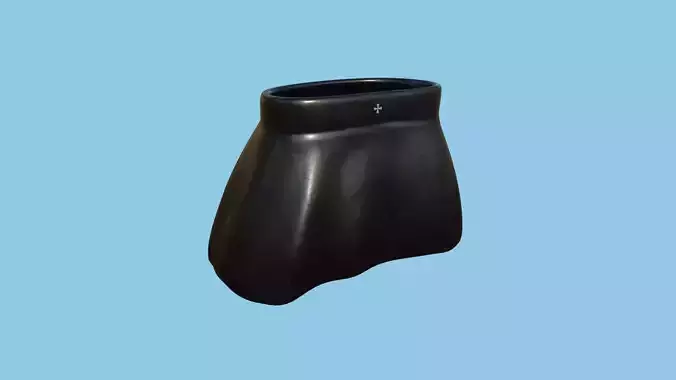 Black Gothic Skirt - Female Character Fashion Design Low-poly 3D model Black Gothic Skirt - Female Character Fashion Design Low-poly 3D model