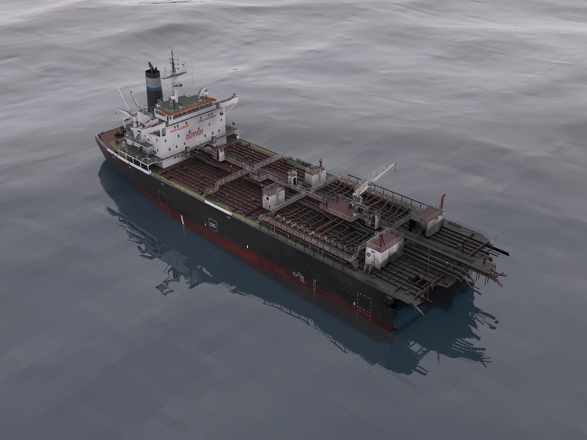 Shipwreck  broken tanker 3D model_10