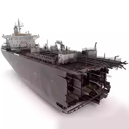 Shipwreck  broken tanker 3D model