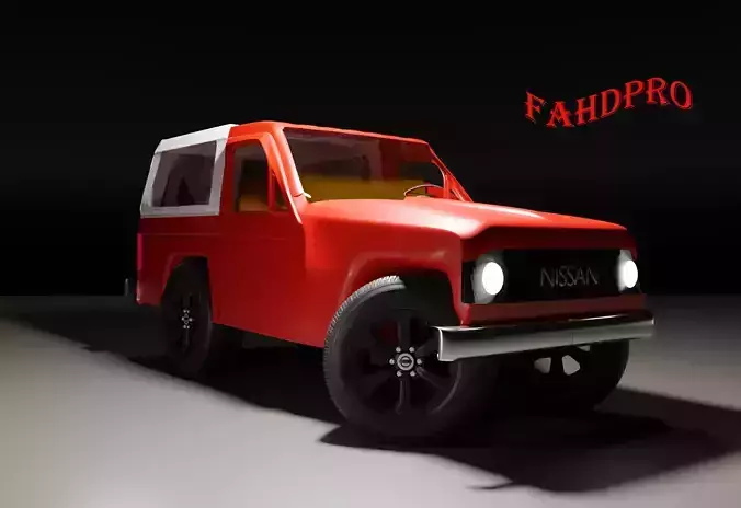 Nissan Patrol 1985 Low-poly 3D model