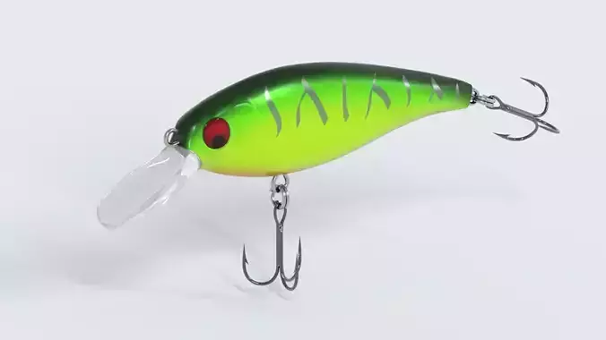 colorful fishing lure 3D model