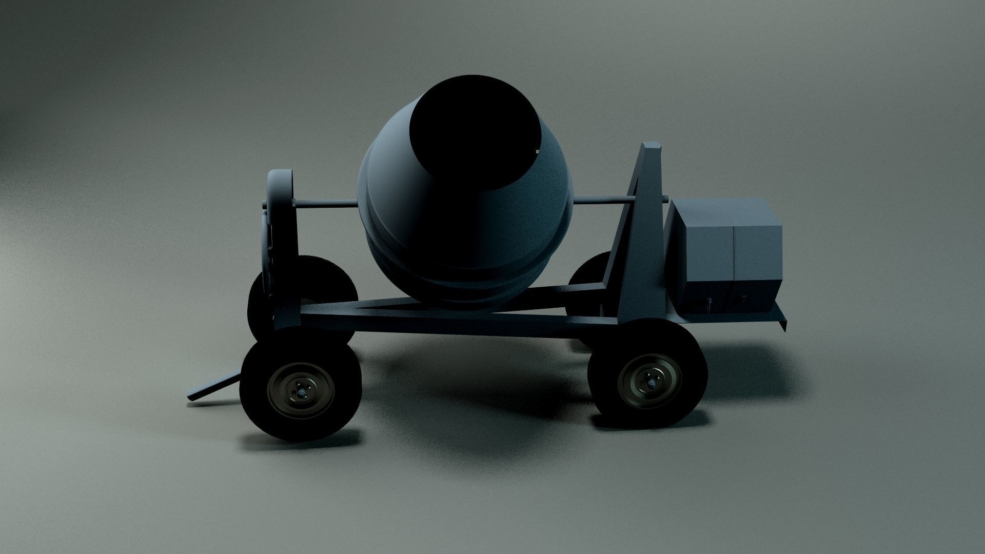 Cement Mixer 3D model_4