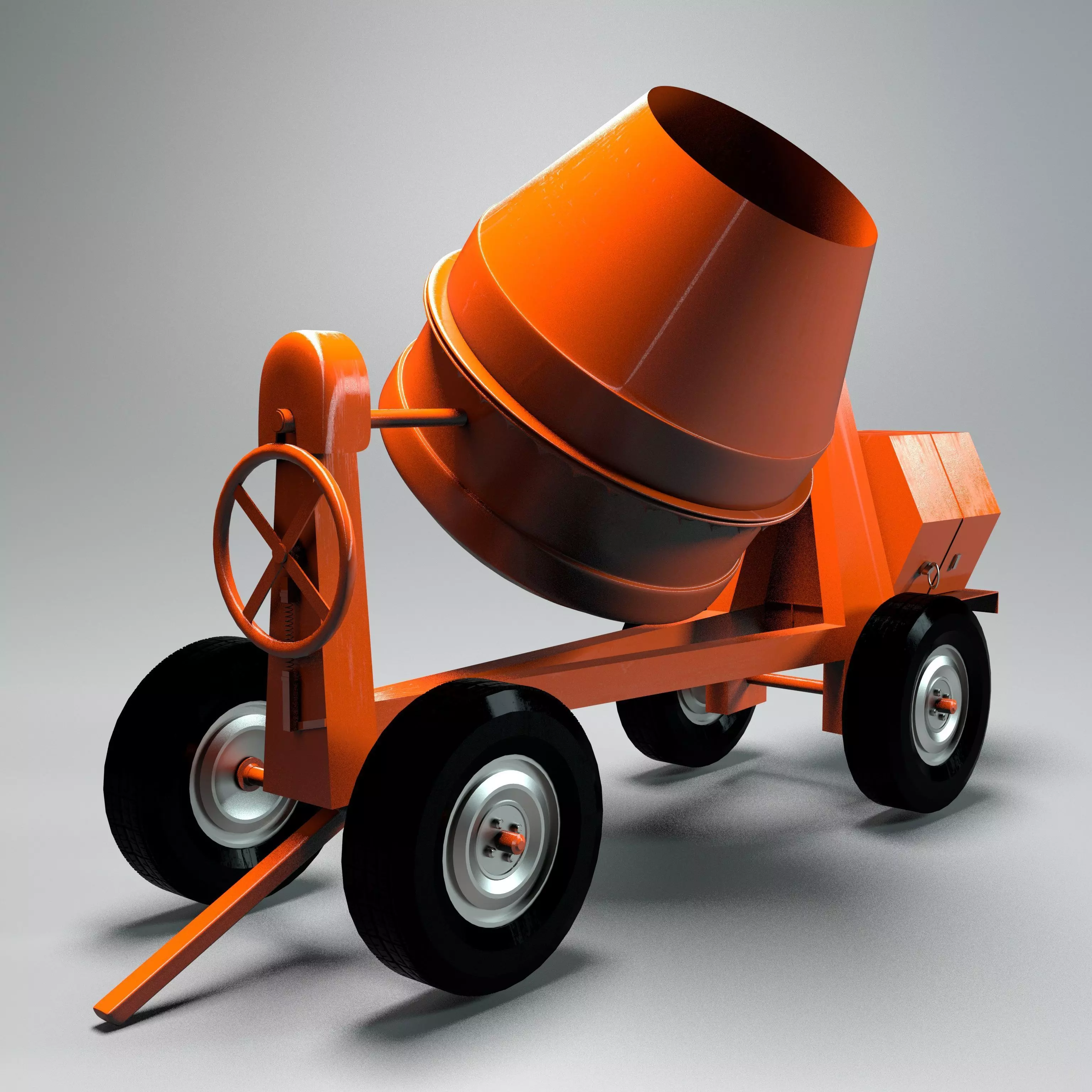 Cement Mixer 3D model_0