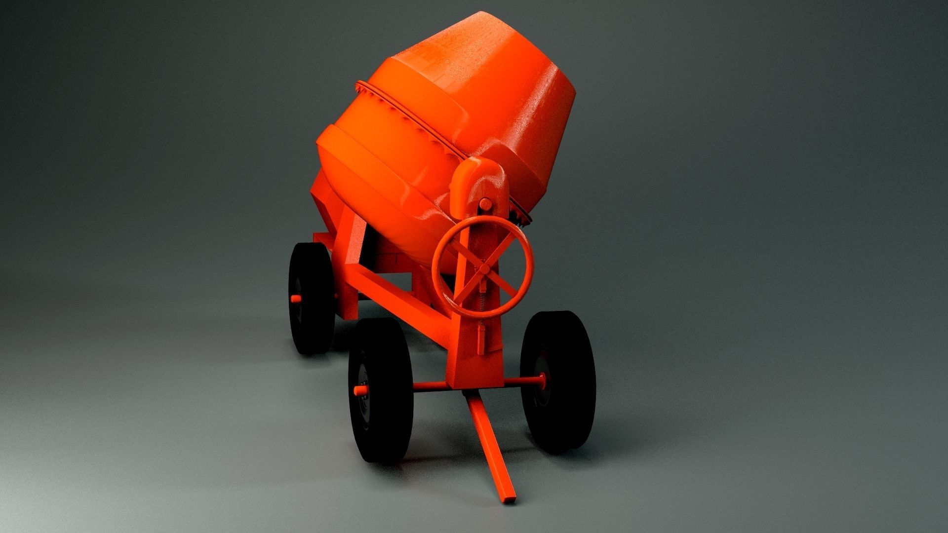 Cement Mixer 3D model_7