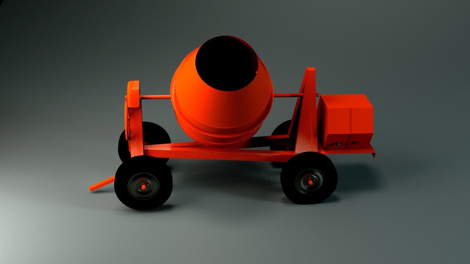 Cement Mixer 3D model_5