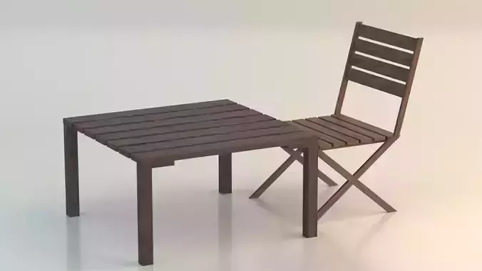 Table 2 folding and chairs