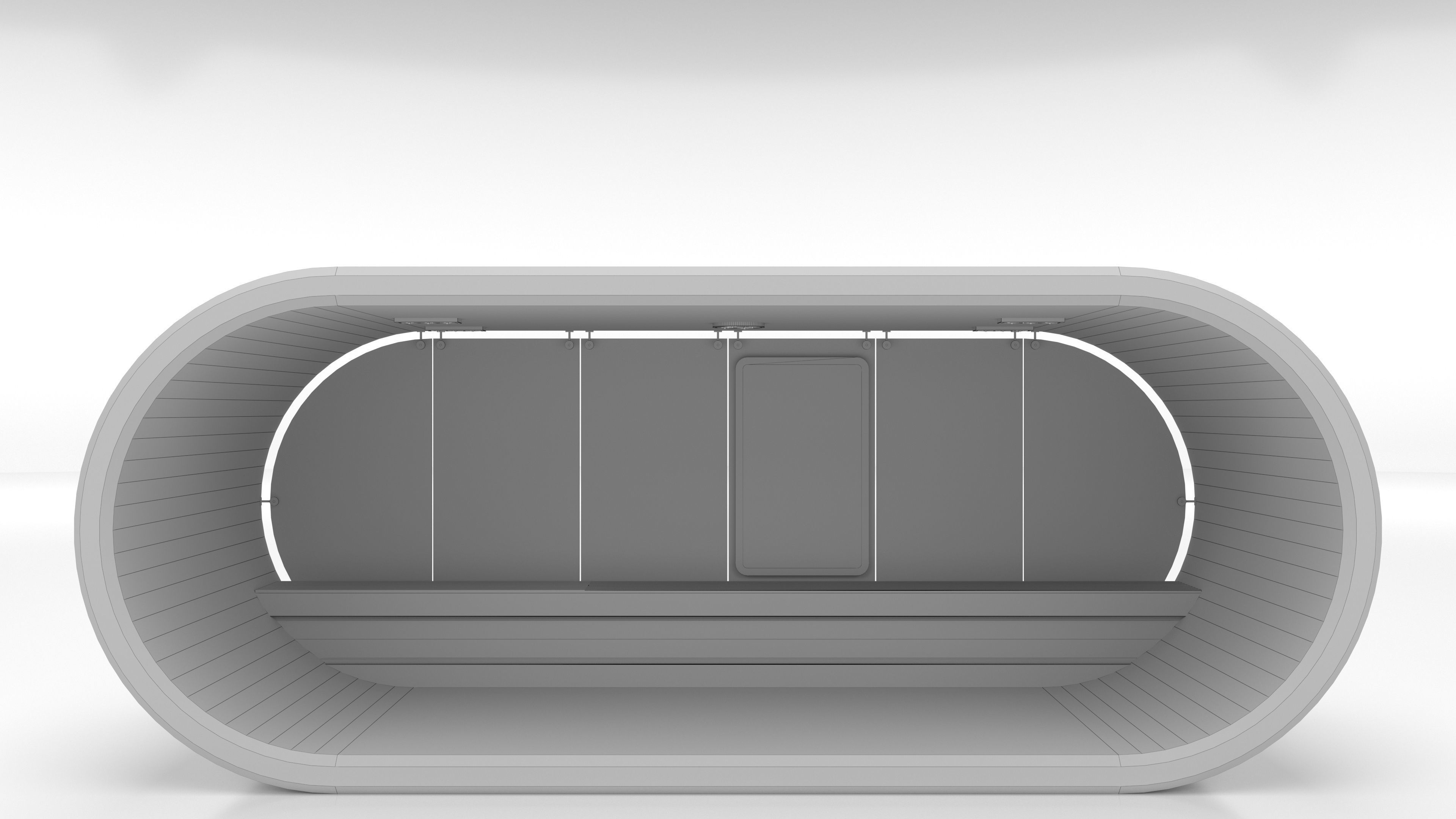 Oval buustop 3D model_8