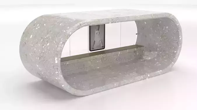 Oval buustop 3D model