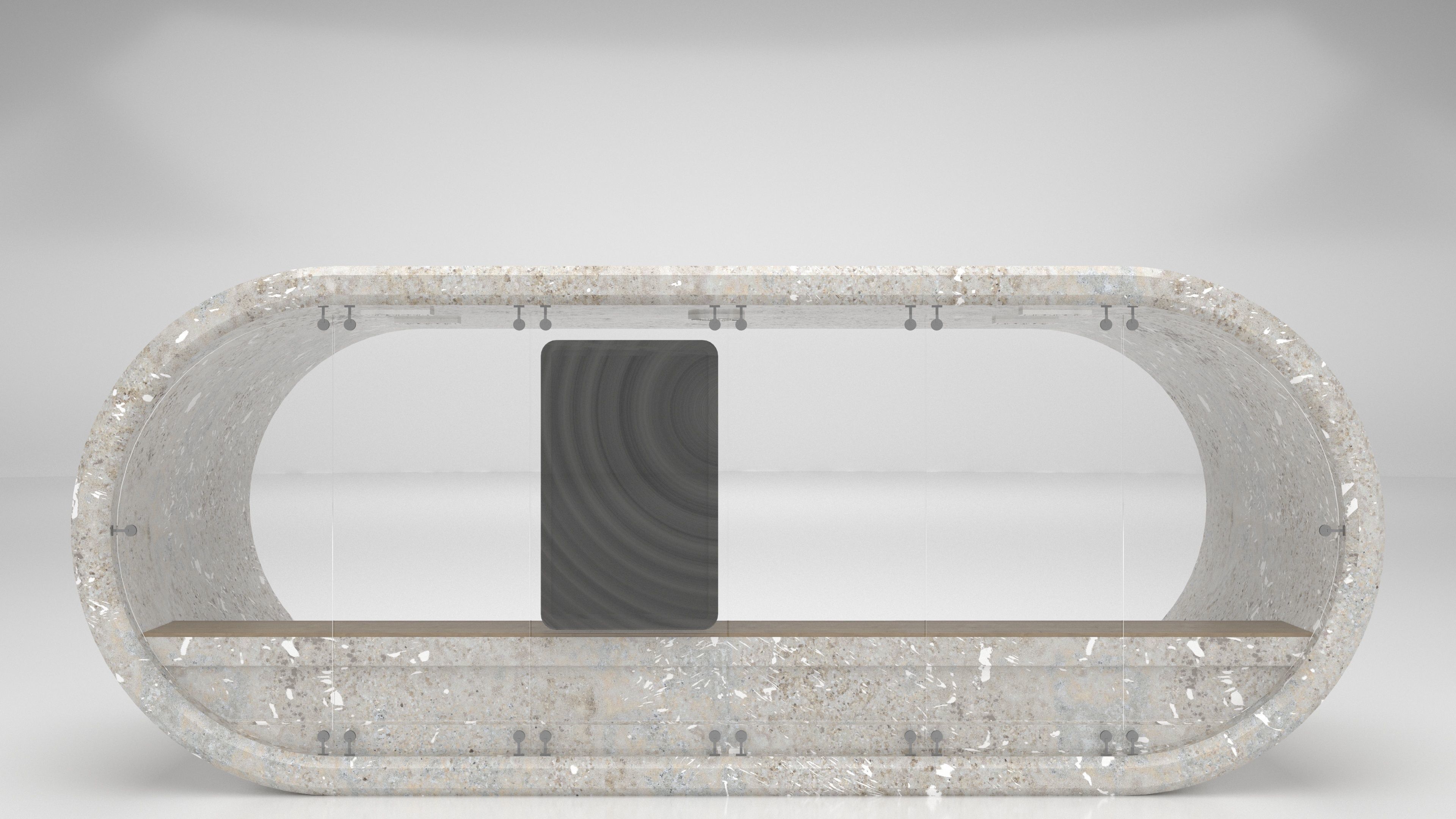 Oval buustop 3D model_3