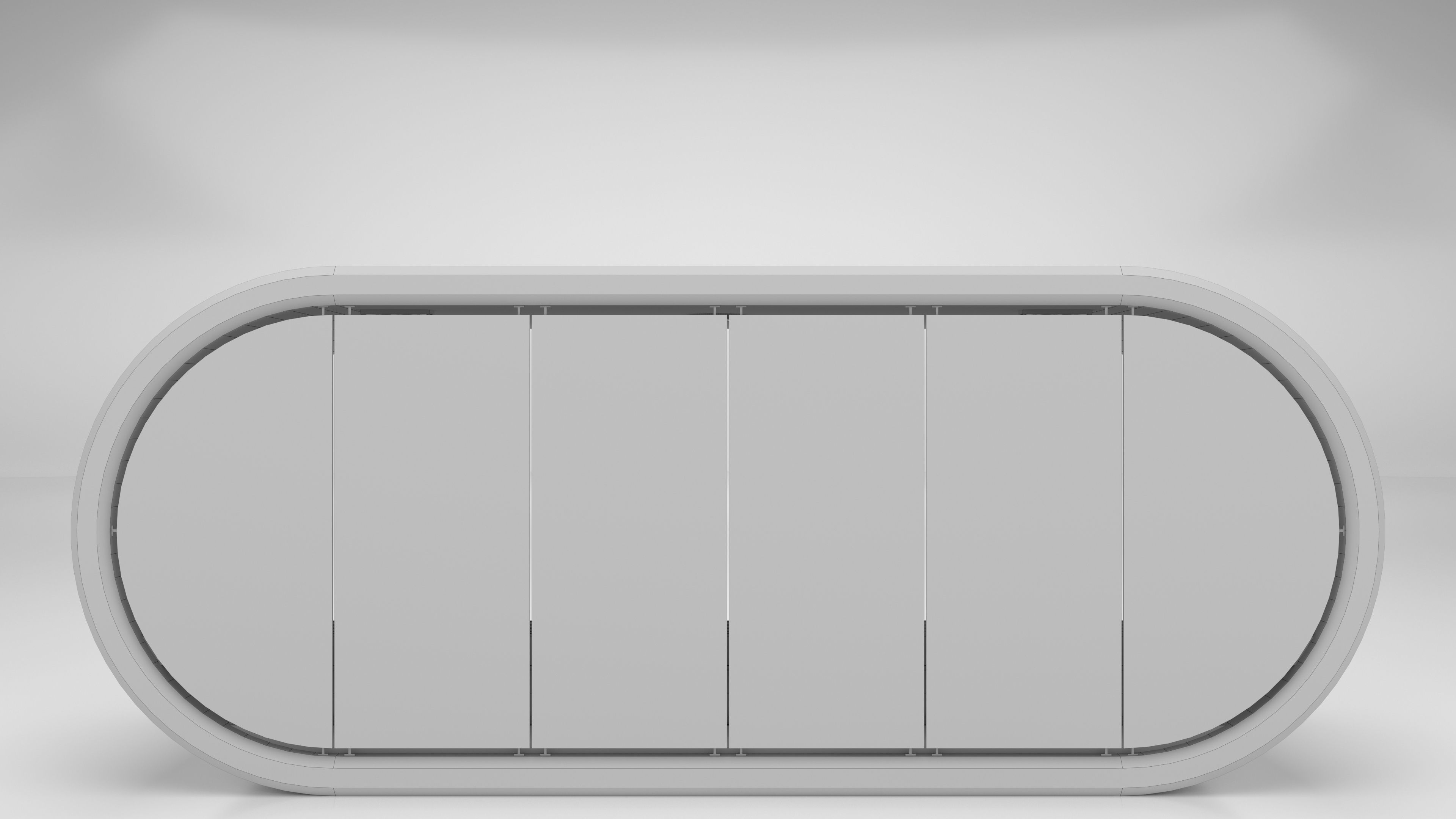 Oval buustop 3D model_9