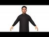 3D Character muslim man Free 3D model_1