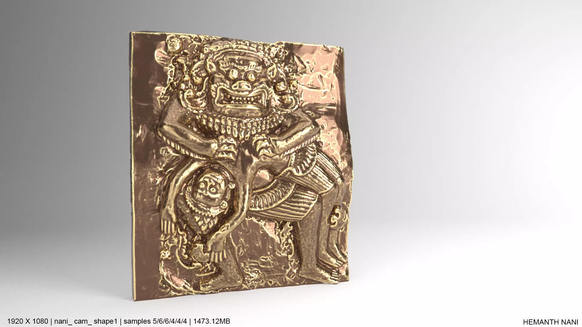 vishnu narasimha swami 3D model_0