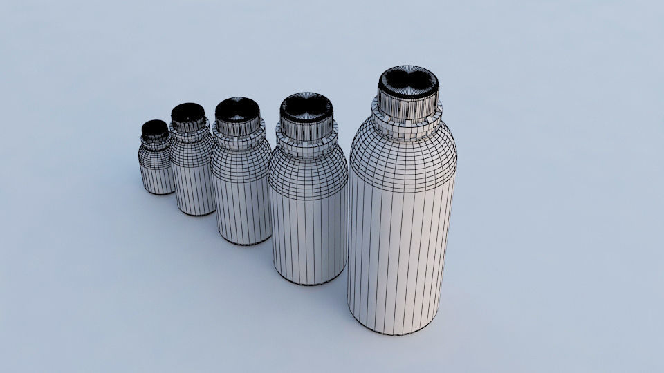 Perfume container Low-poly 3D model_8