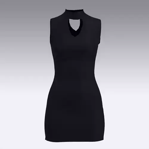 DRESS DRESS with cut out neckline