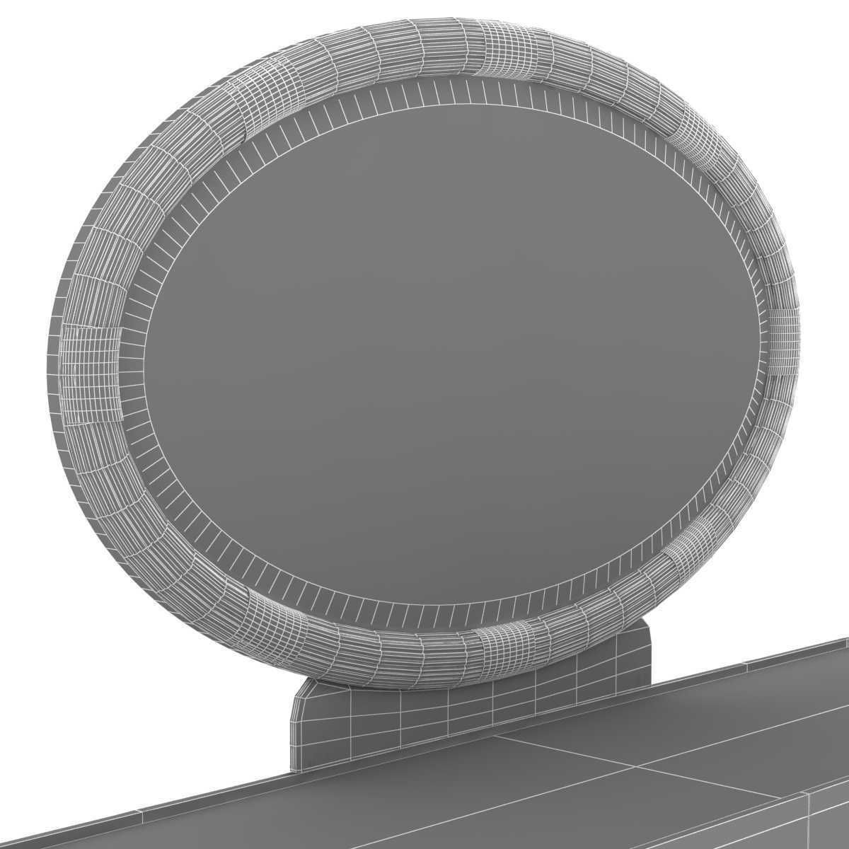 Michael Amini LANTERNA Storage Console Dresser  Mirror 3D model_7