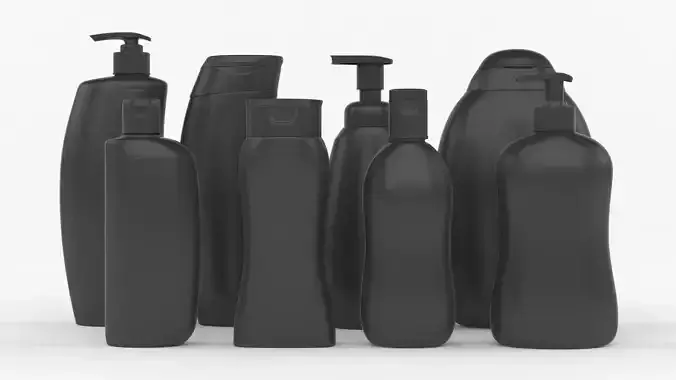 Plastic Bottles 3D model