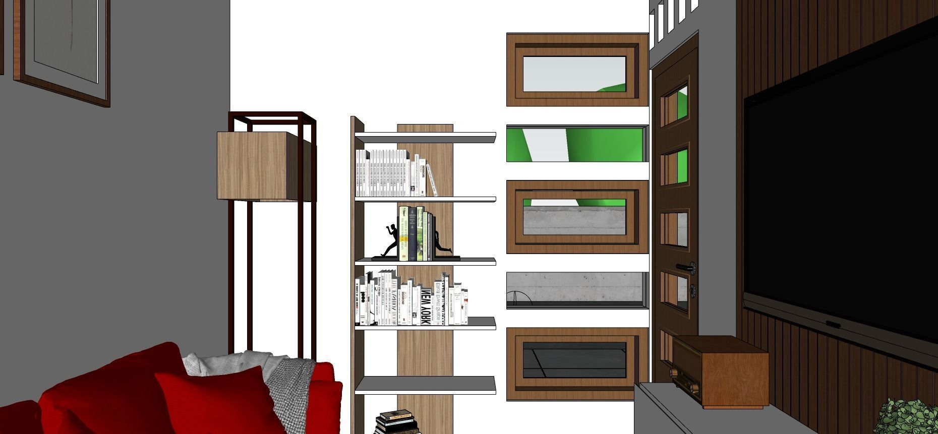 Interior and Exterior Small 5 Meters House 3D Model 3D model_6