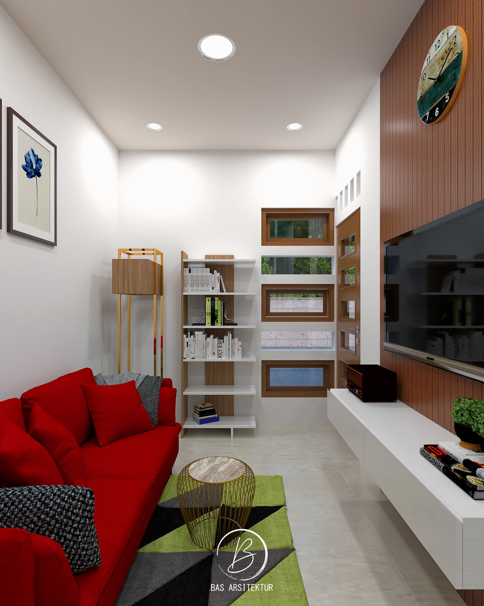 Interior and Exterior Small 5 Meters House 3D Model 3D model_1