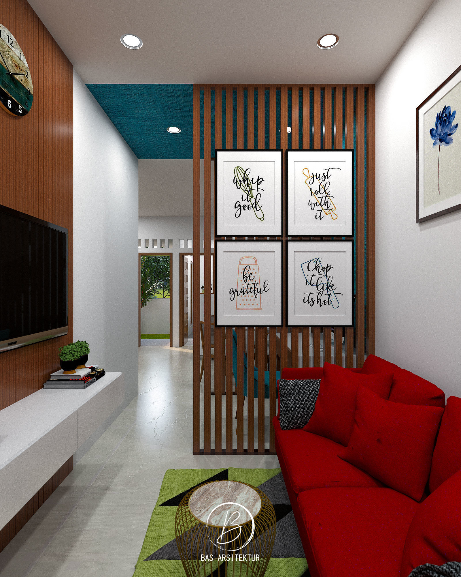 Interior and Exterior Small 5 Meters House 3D Model 3D model_3