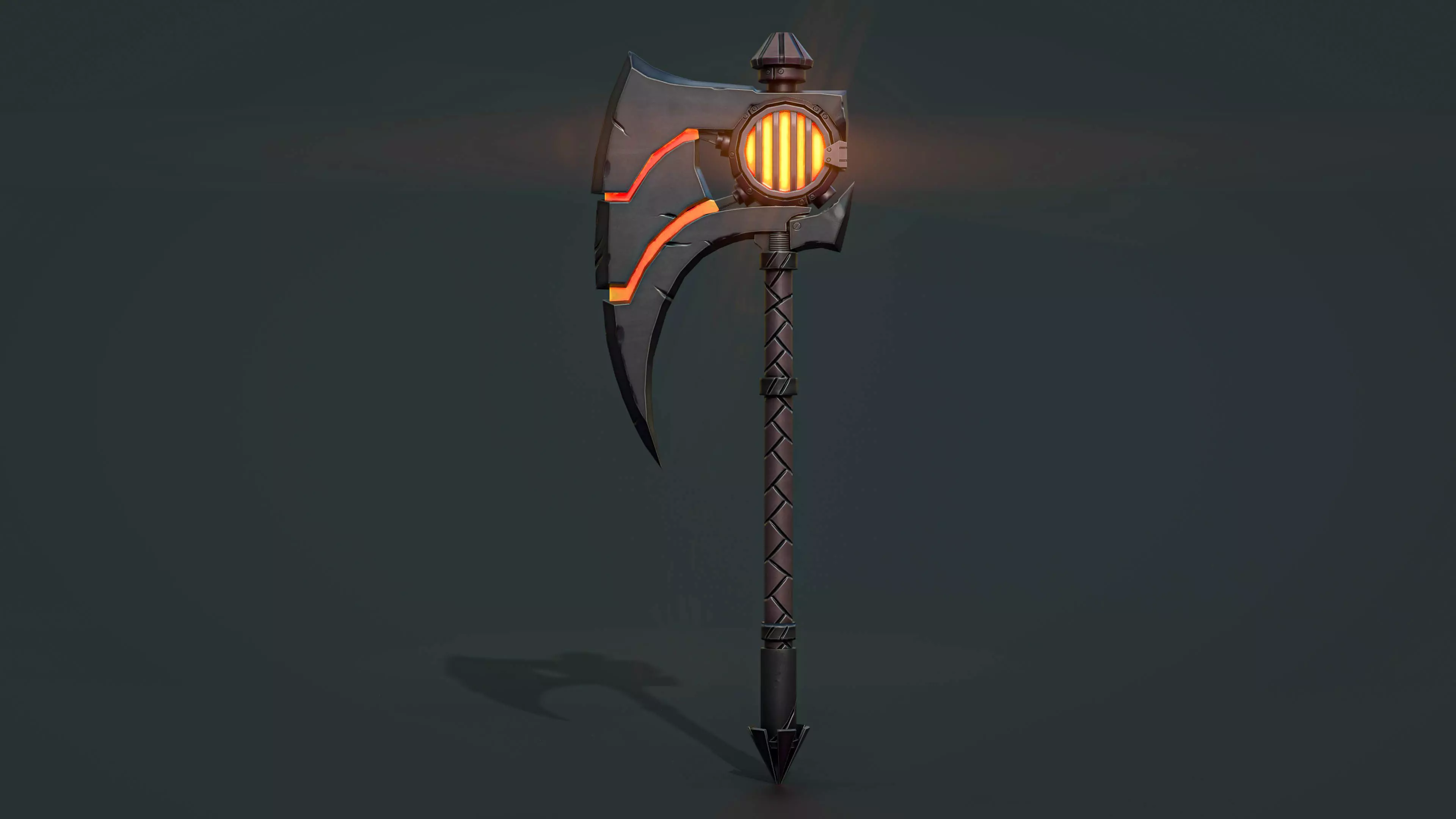 Battle Chimpey Axe Stylized Low-poly 3D model_0