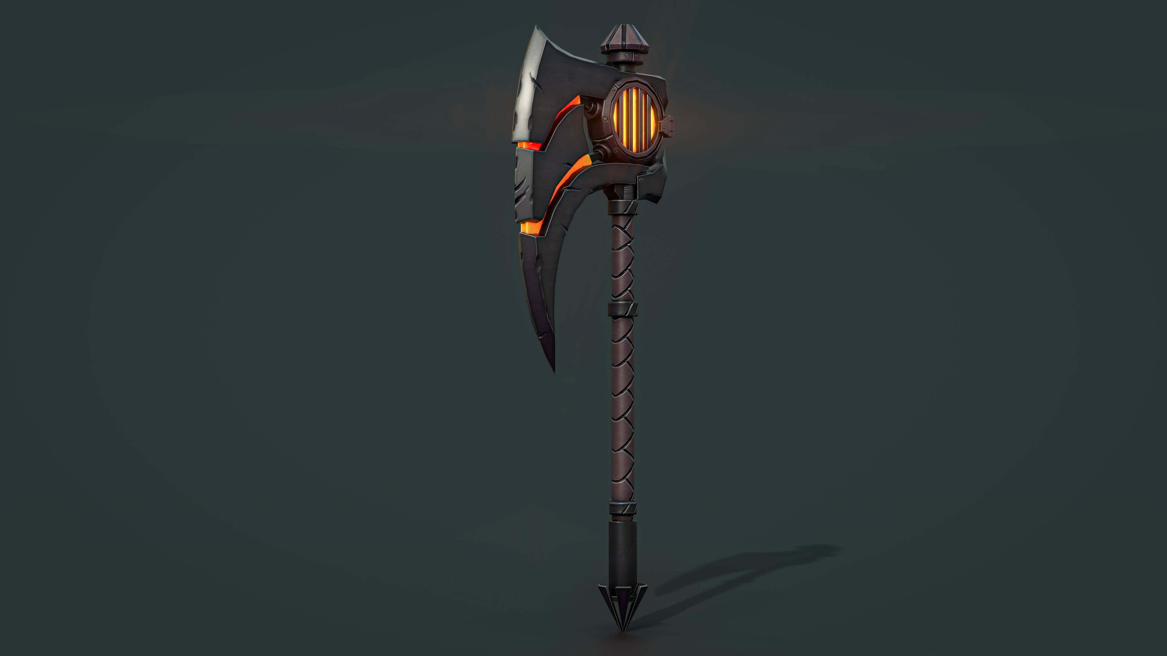 Battle Chimpey Axe Stylized Low-poly 3D model_1