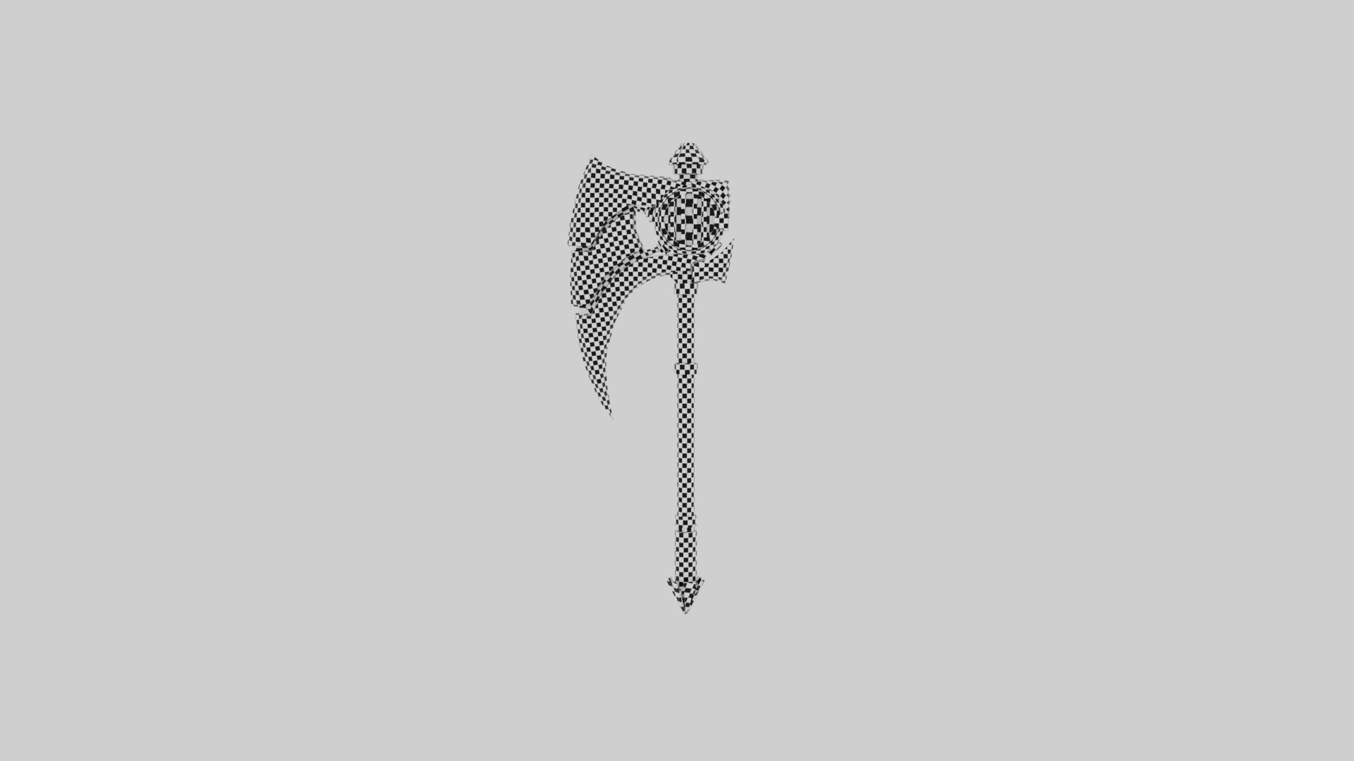 Battle Chimpey Axe Stylized Low-poly 3D model_4