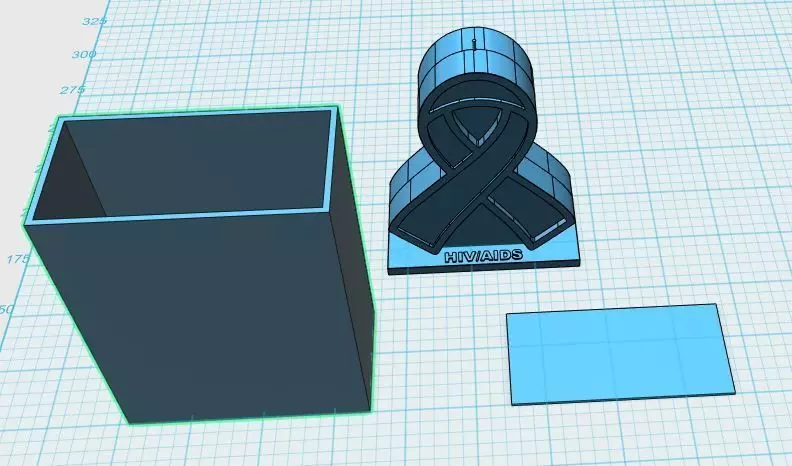 AIDS HIV candle positive for silicone moulds 3D print model_0