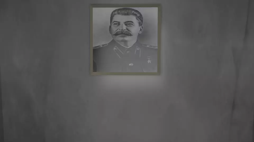 Stalin wall frame Free low-poly 3D model