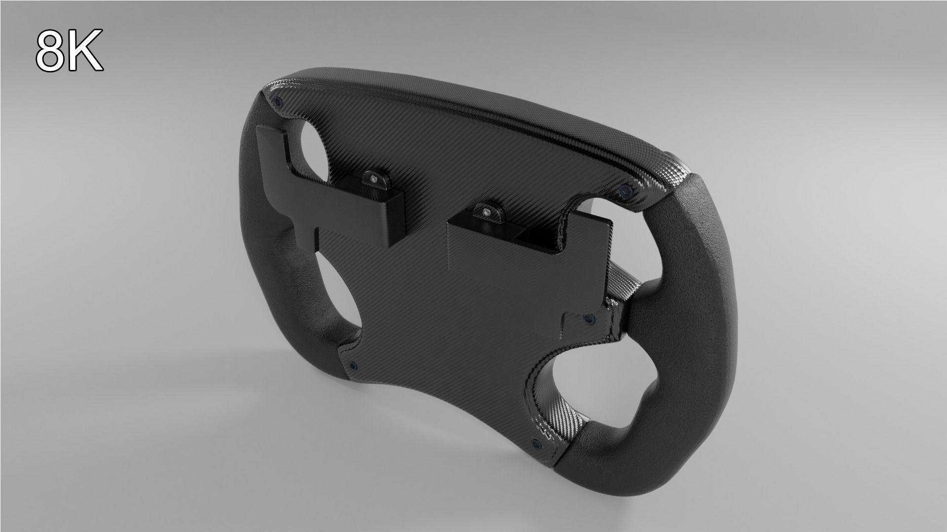 Formula steering wheel 3D model_10