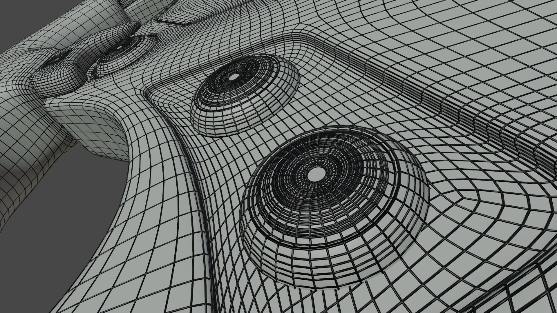 Formula steering wheel 3D model_29