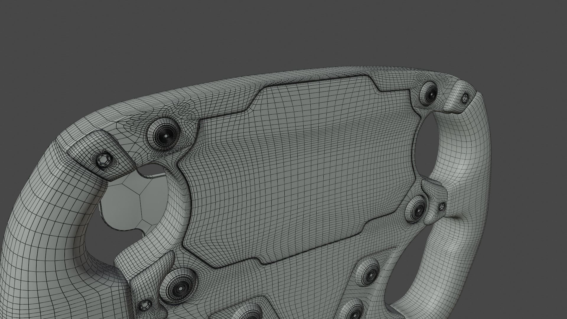 Formula steering wheel 3D model_28