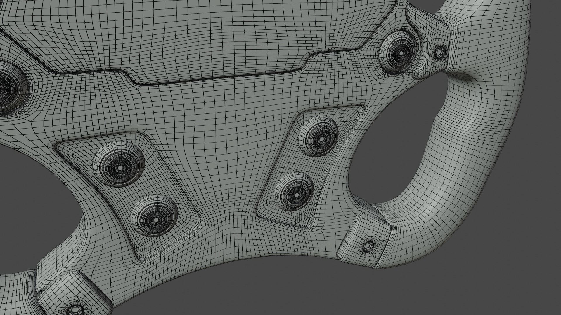 Formula steering wheel 3D model_26