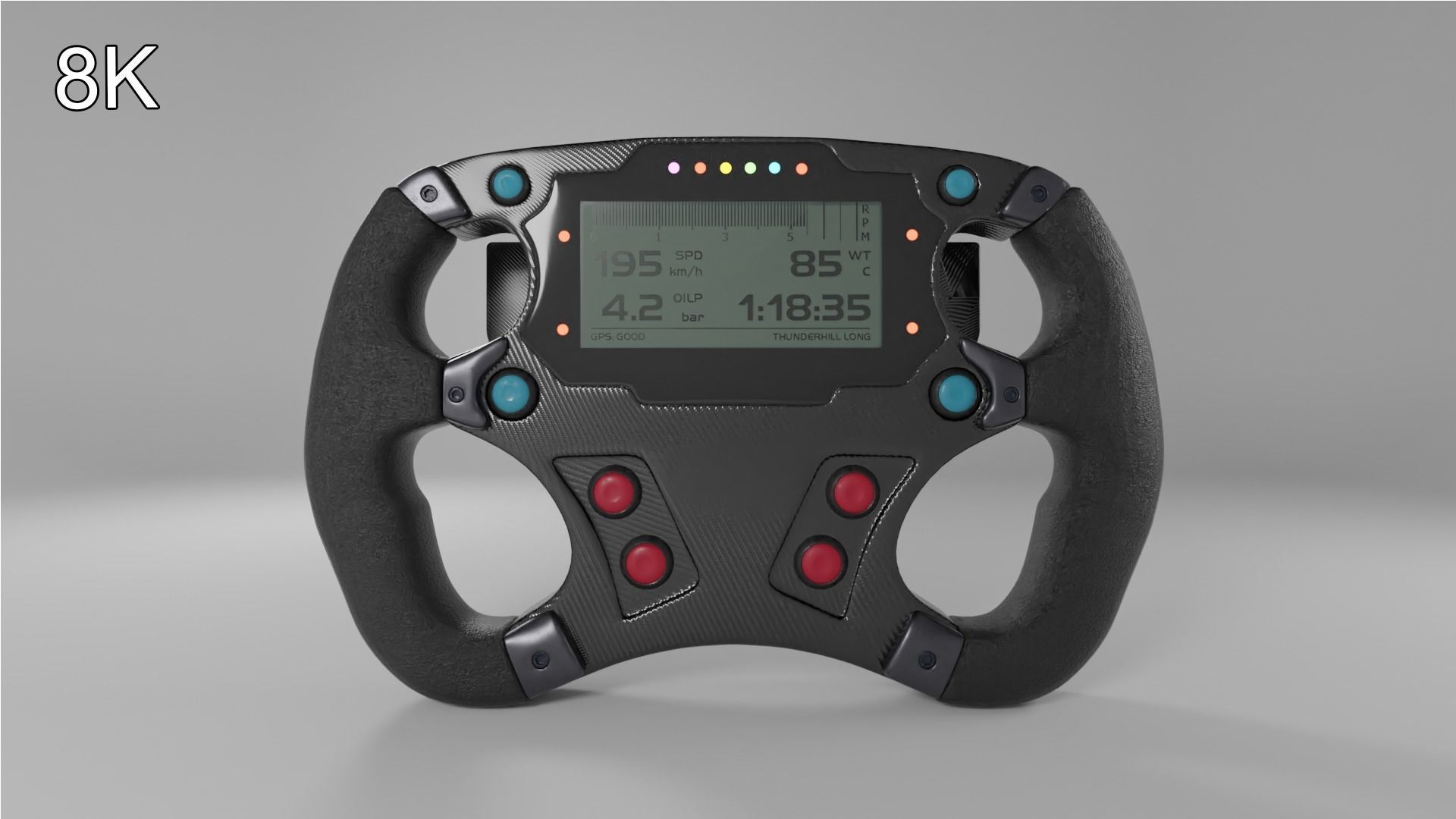 Formula steering wheel 3D model_6
