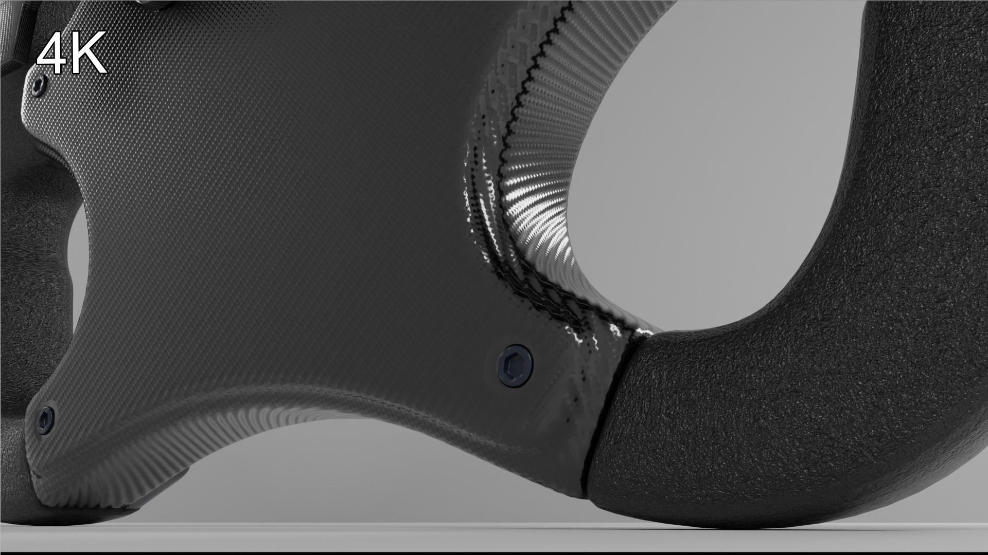 Formula steering wheel 3D model_11