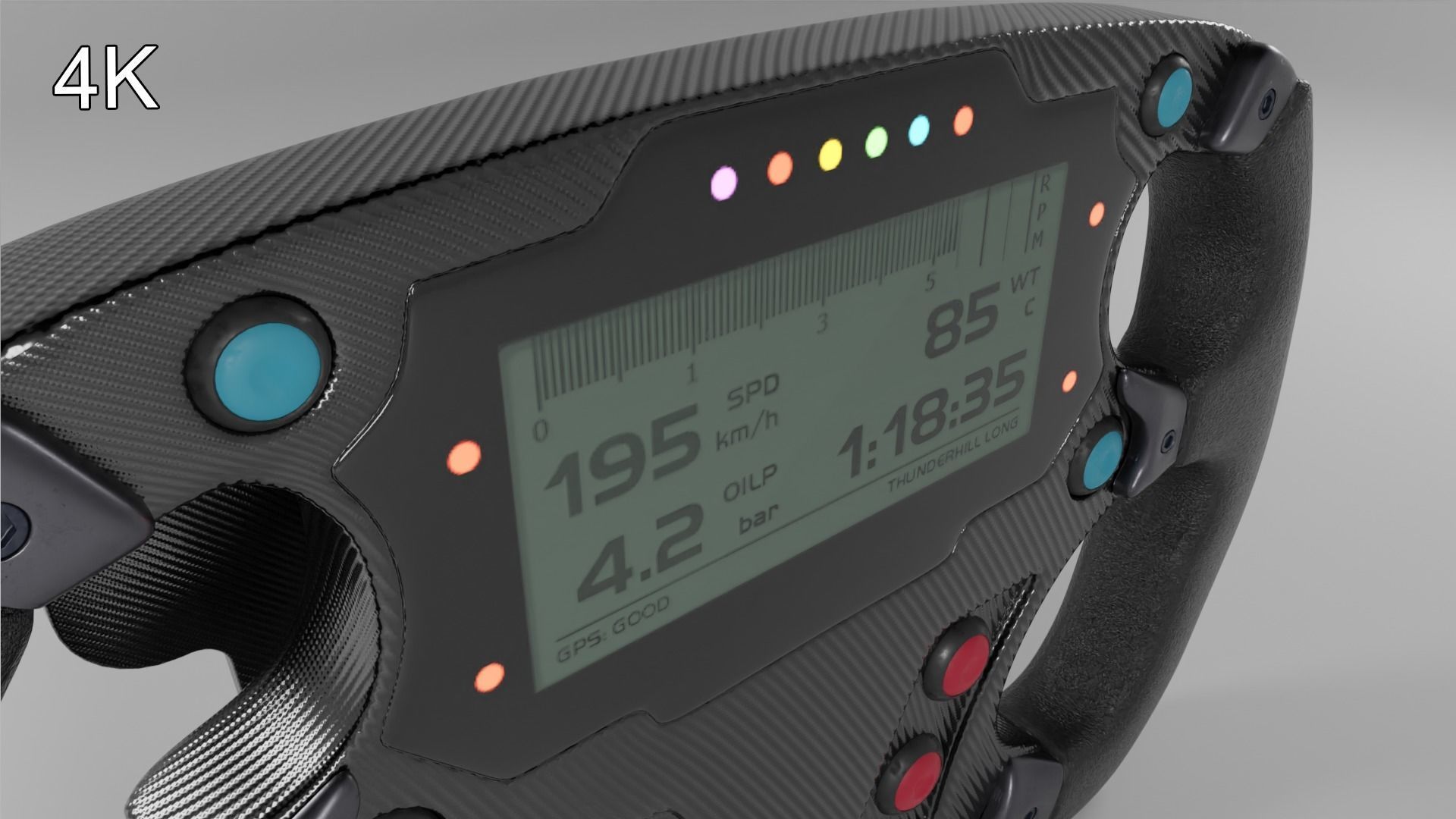 Formula steering wheel 3D model_13