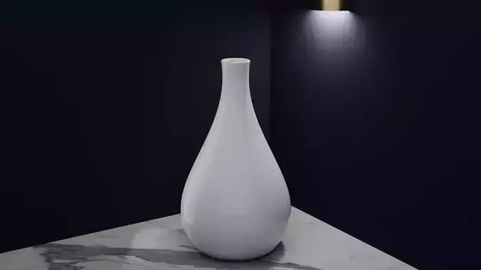 Ceramic White Vase 1