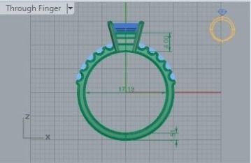 Engagement Ring 222 3D print model_5